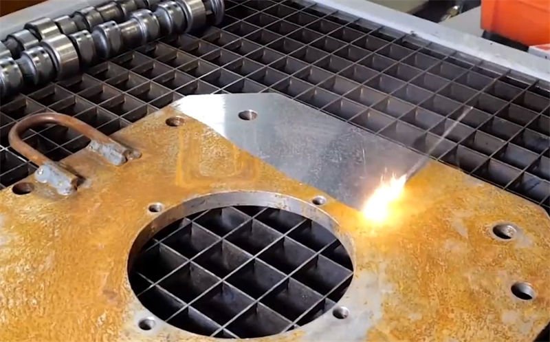 Laser rust removal from a large circular metal component