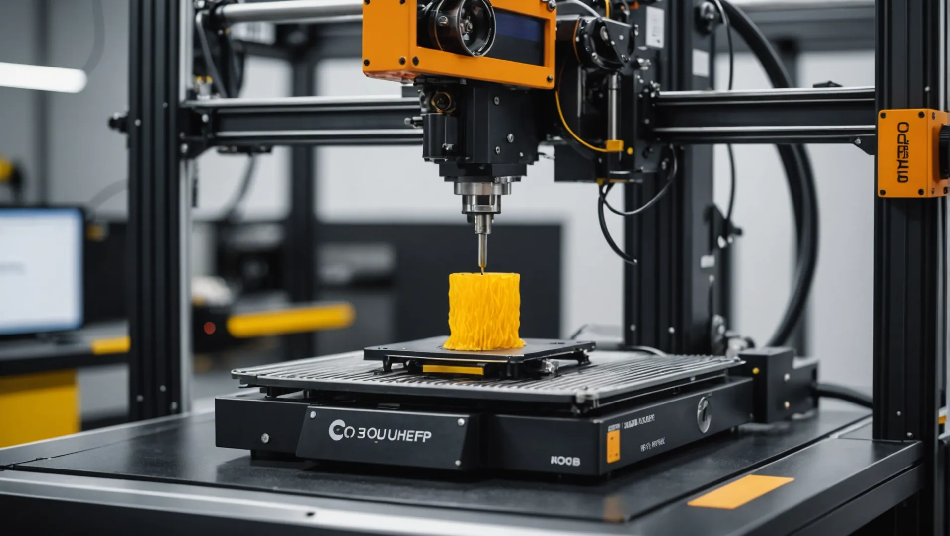 3D printer with upgraded components for carbon fiber filament