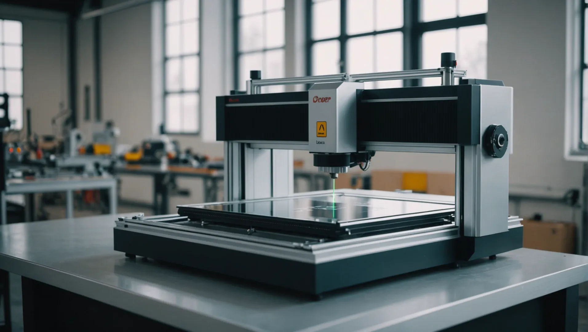 Glass laser engraving machine with efficiency features