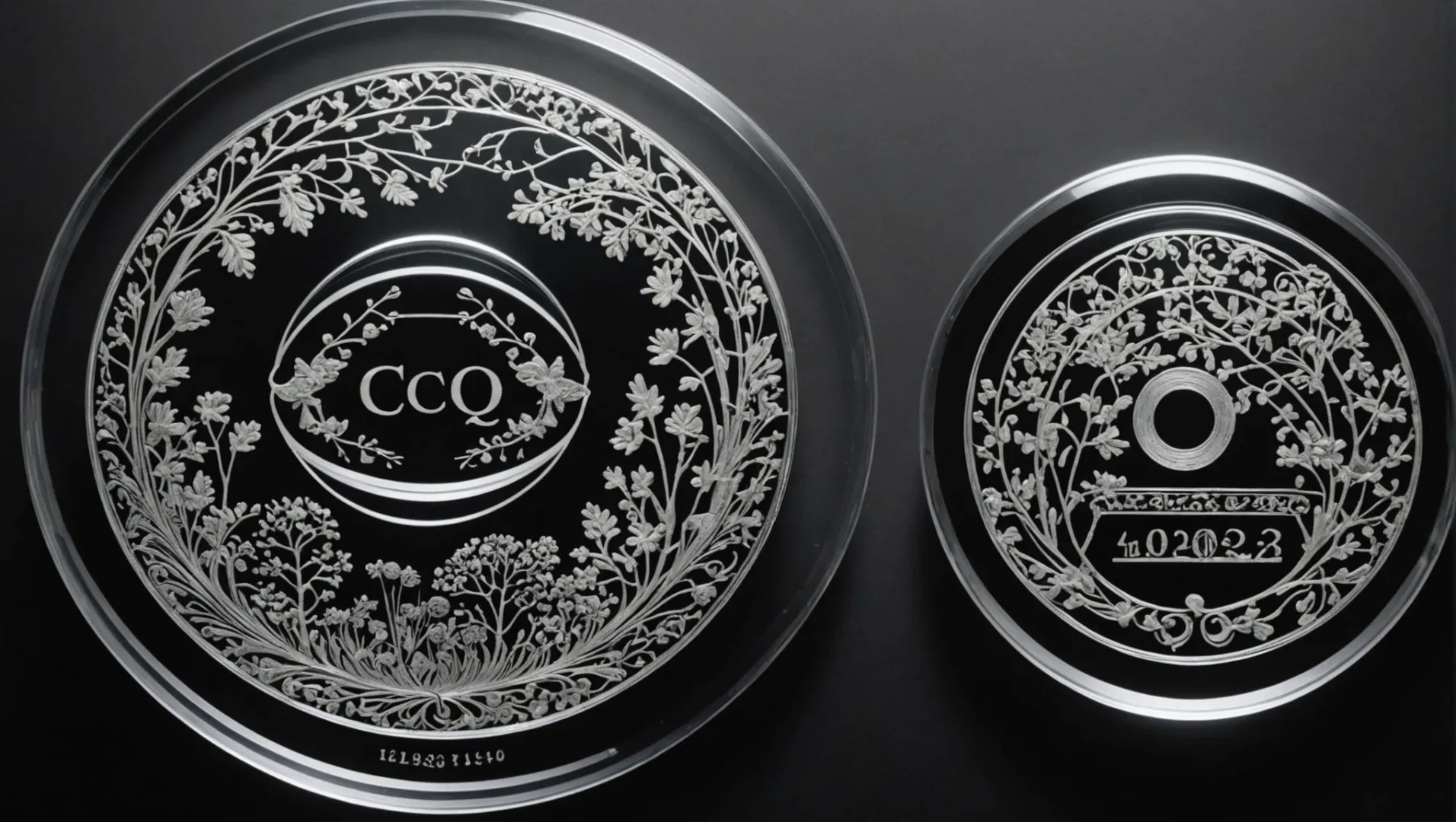 CO2 and fiber lasers engraving on glass surface