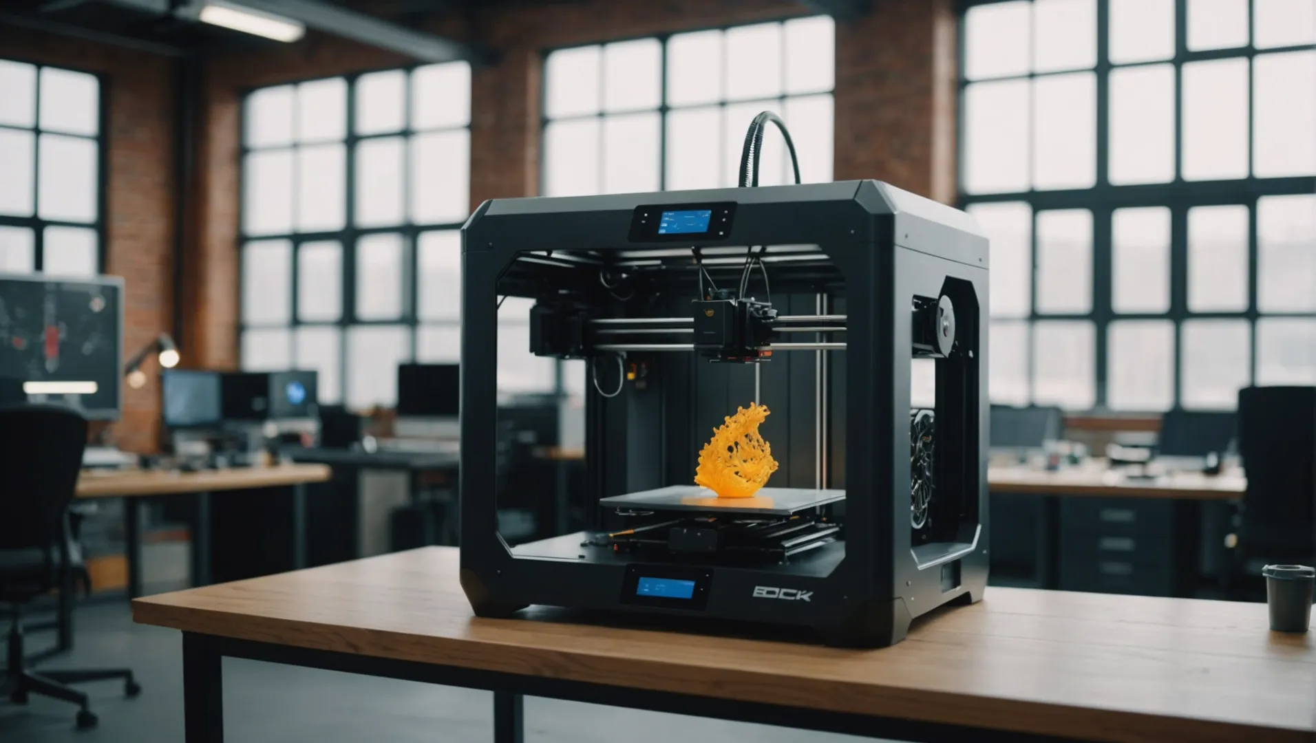 3D printer being rented out in a modern workshop