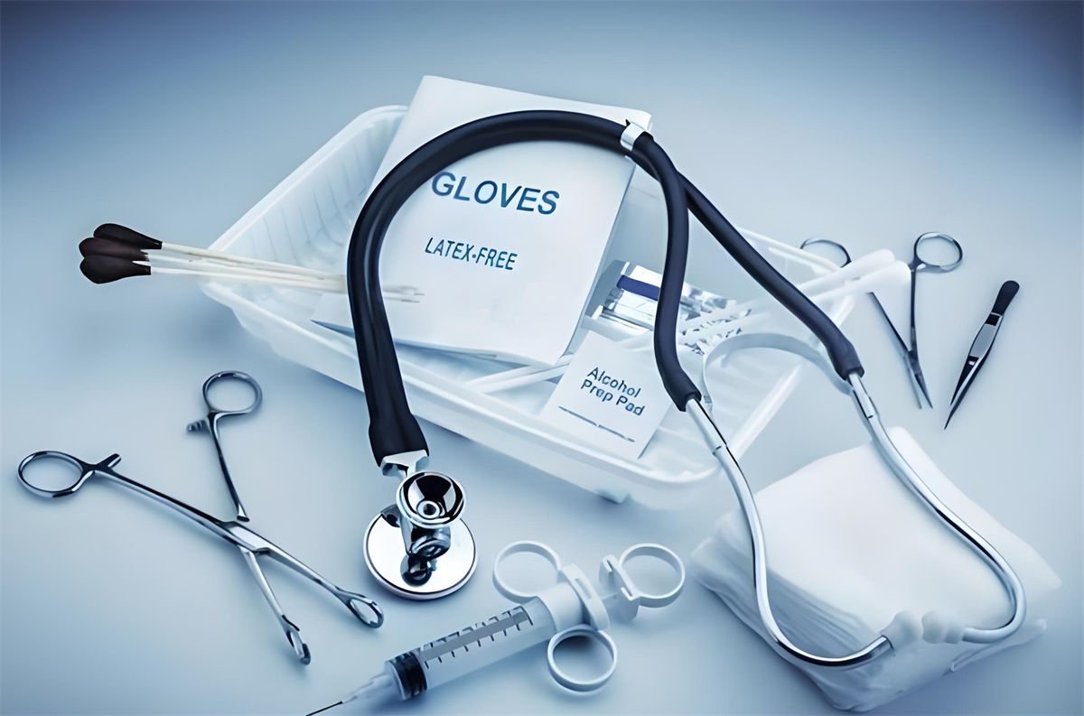 Medical instruments and supplies with labeled equipment